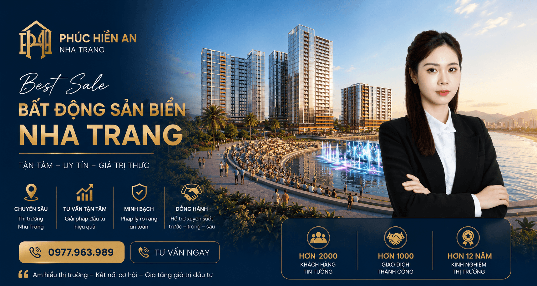 Chuyên viên Phúc Hiền An tư vấn bất động sản Nha Trang